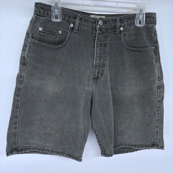 Vintage 80s 90s Guess Denim Jean Shorts Size 32 Mens Faded Army Green USA Made - Picture 5 of 9